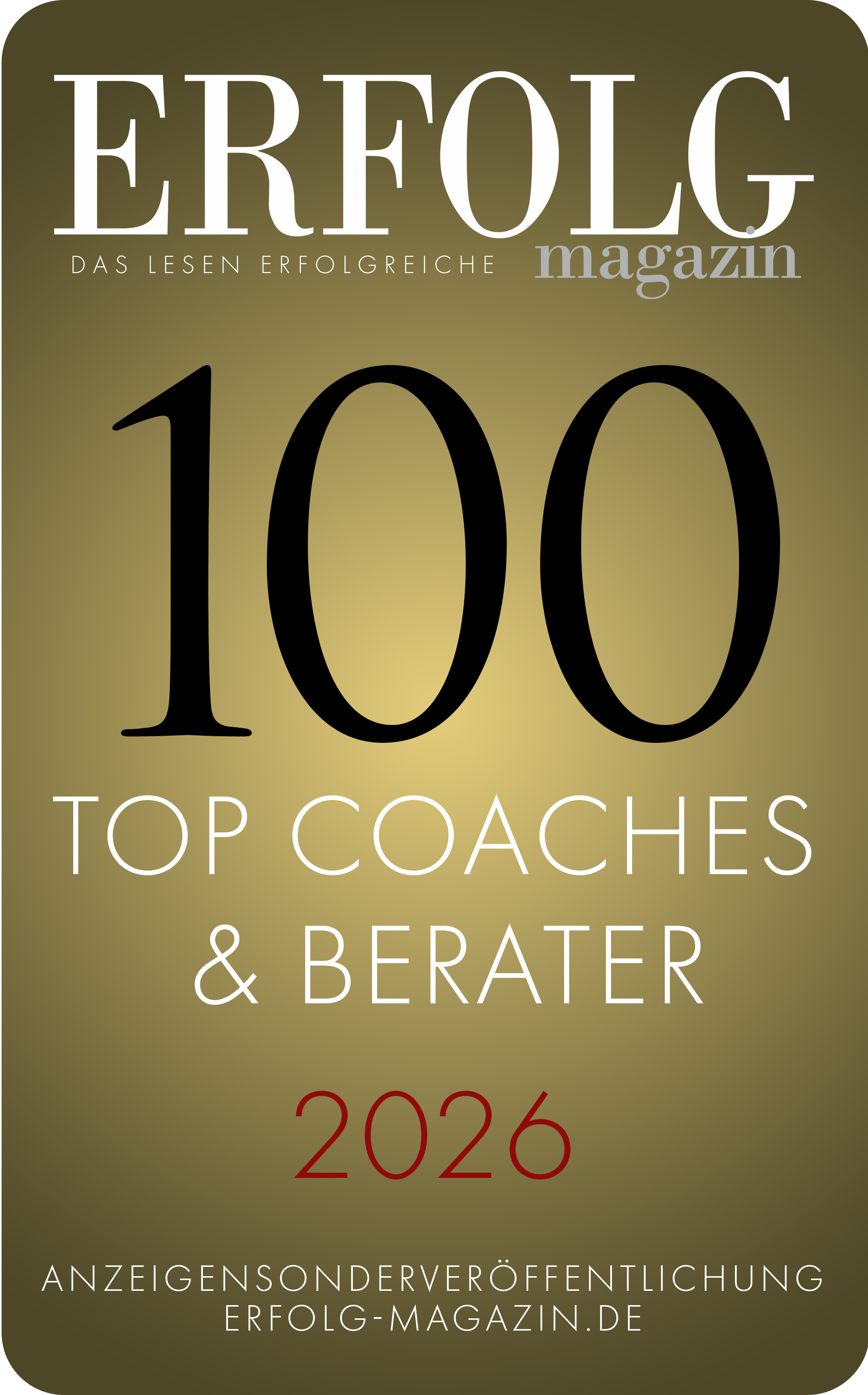 100 Top Coaches & Berater 2026 — Erfolg Magazin